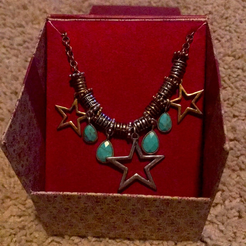 🌻2 for $29 🏷️ Lucky Brand Necklace • Brand New NIB Mixed Metals Turquoise Stone